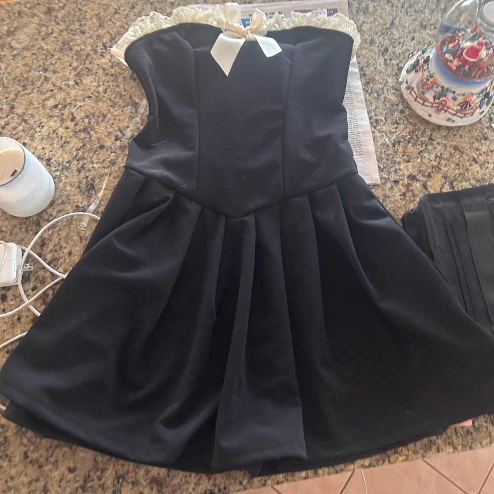 Black corset dress